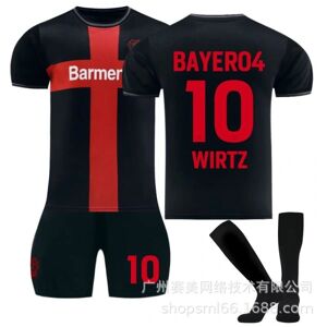 Goodies 2024 Leverkusen Home Fodboldtrøje nummer 10 Wirtz den seneste fodboldtrøje til voksne og børn til den nye sæson 5 Adult XXXL（190-195cm）