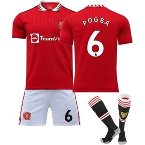 Goodies 22/23 New Manchester United Fodboldtrøje Fodboldtrøje Voksne Børn Fodboldtrøjer POGBA 6 XS