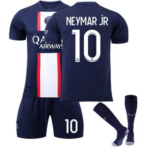 Goodies Neymar Jr. #10 2023 Paris Saint-Germain fodboldtrøje fodboldtrøje til voksne børn Fodboldtrøje nye fodboldsæt Adult S（165-170cm）