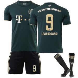 Goodies Lewandowski #9 Trøje 2022-2023 Ny sæson fodbold T-shirts sæt til børn og unge 2223 Barcelona Hjem Voksne Børn Komfort Golden Special Edition Kids 24(130-140CM)