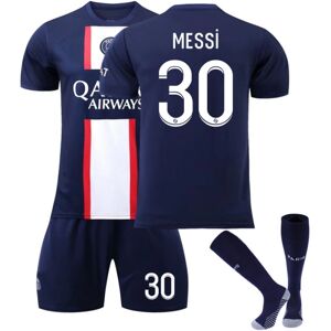 Goodies Messi #30 2023 Paris Saint-Germain Fodboldtrøje Voksne børn fodboldtrøje Fodbold Træningstøj Kids 26(140-150cm)