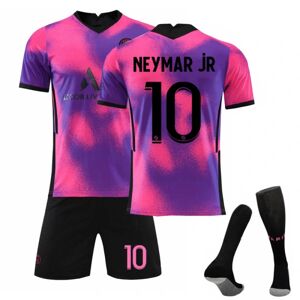 Goodies 1. Neymar Jr Sæt Fodboldtrøjesæt NO.10 Voksne Børn Fodboldtrøjer size 26
