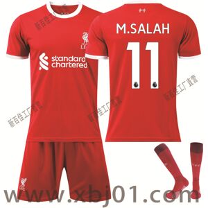 Goodies 23-24 M.Salah 11 Liverpool New Season trøje Seneste fodboldtrøje til børn Kids 18(100-110cm)