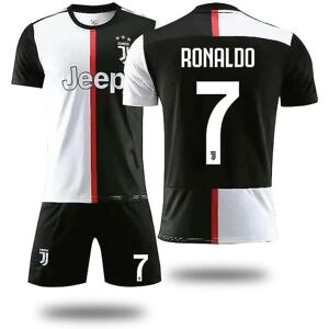 Goodies Juventus hjemmesæt nr. 7 Ronaldo trøjesæt til børn Ungdom Herre Voksne Børn fodboldtrøjer M