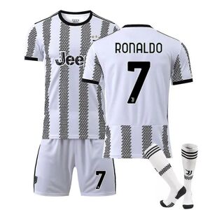 Goodies RONALDO #7 22-23 Juventus hjemmefodbold træningstrøjesæt Voksne Børn Komfort Nyeste XL