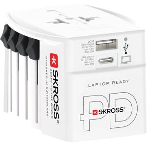 SKross World Adapter MUV USB-C/USB-A - Hvid