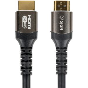 SiGN Premium HDMI 2.1 Kabel 8K, 1m - Sort