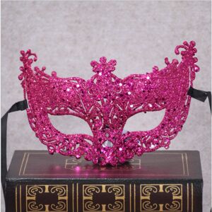 Venedig Sexet Golden Fox Mask Masquerade Dance Mask rose rød