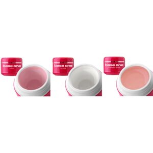 Silcare Base One - 3-pak UV gel - Klar, Pink, fransk pink - 30 gram