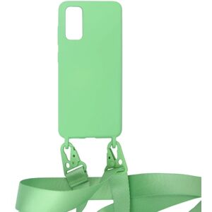 G-Sp Samsung Galaxy S20 Silikonskal med Rem/Halsband - Grön Green