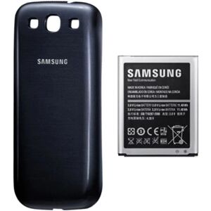 Samsung Galaxy S3 Batteri med Baksida - Blå Blue