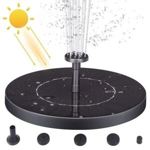 SOG Outdoor Solar fountain powered Fountain vand springvand Vandpumpe Pumpe Black