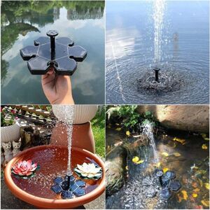 SOG Outdoor Solar fountain Solar powered Fountain vand springvand / Vandpumpe / Pumpe Black