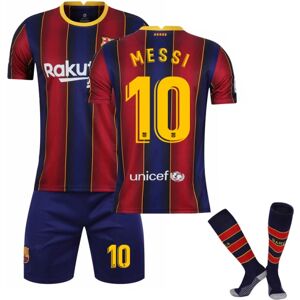 Fodboldsæt Fodboldtrøje Træningssæt 21/22 Messi Barcelona No.10 V XS