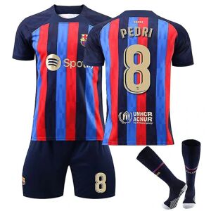 CNMR Pedri #8 trøje Fc Barcelona 22/23 sæson hjemme fodboldtrøje sæt zV 20