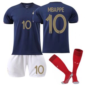 CNMR 22-23 VM Frankrig Hjemme 10# MBAPPE fodboldtrøjesæt zV 28