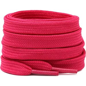 No brand Solide flade snørebånd Hule tykke atletiksko snørebånd Strenge 2 par, rosa rød 47,24