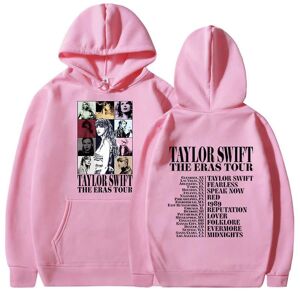 Taylor Swift The Best Tour Fans Hættetrøje Trykt Hættetrøje Pullover Jumper Toppe Til Voksne Samling Gave Pink julegave Pink M