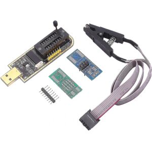 FLOWER LOST Ch341a Usb Programmer Eeprom Bios Flasher Programmerbare logiske kredsløb med Sop8 Flash Clip Passer Kompatibel med 24/25 Series Chip