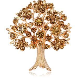 LOST STAR Rød krystal 'Tree Of Life' broche