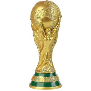 AUZHENCHEN 2022 FIFA World Cup Qatar Replica Trophy 8.2 - Ejer en samlerversion af verdensfodboldens største præmie (størrelse: 21 cm)