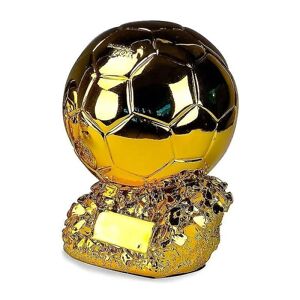 WATERBERST 2022 Golden Ball Trophy Benzema Soccer Final Scorer Model Resin Soccer Cup Fan Collection Souvenir fodboldstøvler Shape Trophy