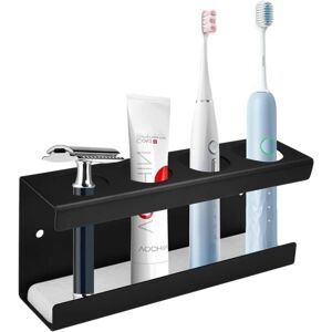 PIKACHU IC Elektrisk tandborsthållare 4 håls vægmontering elektrisk tandborsthållare Rostfritt stål tandborsthållare Badrum