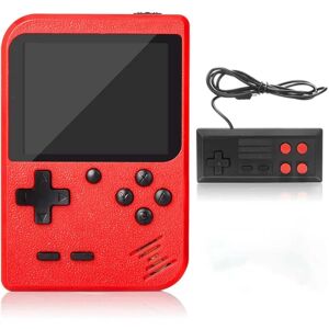 PIKACHU IC Handhållen spelkonsol, med 400 klassiska FC-spel, rød