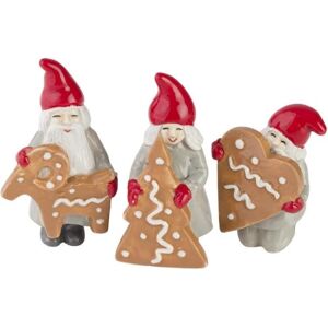 Gingerbread elves minisar 3-pack Cult Design Red Pepparkaks tomtar