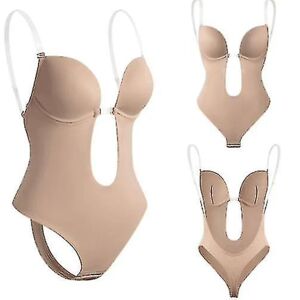 Kvinders rygløse Shapewear Dyb V-hals Body Shaper til lav rygkjole skin color M