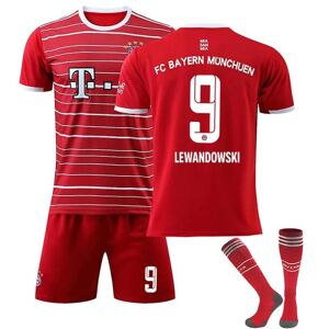 Galaxy Lewandowski #9 22-23 Ny sæson fodbold T-shirts Sæt 2223 Barcelona Hjemme Børn 26(140-150CM) Bayern München Hjemme Børn 26(140-150CM)