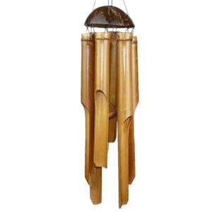 Bambus vindspil, smuk lyd, dekorativ til haven og