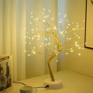 Galaxy LED-lys, bonsai-lysbordslamper, LED-lys med USB og strøm