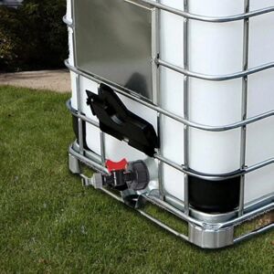 1000 liter Ibc vandtank med S60x6 adapterventil og 3/4 (kun hane)