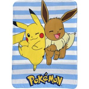 Pokémon Pokemon Pikachu Eevee Tæppe Fleecefilt 100x140cm Multicolor