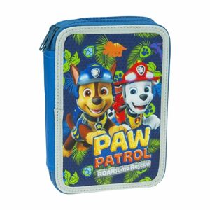 Paw Patrol Dino Rescue 28-delt pennetaske dobbelt med indholdssk Multicolor one size