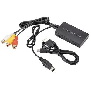 FMYSJ S-video til hdmi konverter av til hdmi adapter Rca konverter support 1080p Hfmqv (FMY)