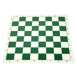 FMYSJ Skakmåtte, Pu Leather Tournament Roll Up Chess Board Chess Rollable Chessboard (FMY) 43cm Green