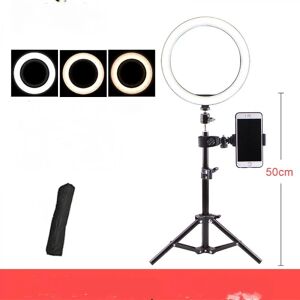 FMYSJ 26 cm Led Ring Light Make Up Ringlight til video, studie, makeup, dæmpbar 3 lystilstande, nem at bære og installere (FMY)