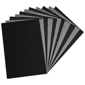 FMYSJ 100 ark kulstofpapir, sort grafitpapir til sporing af mønstre på træ, papir, lærred og andet (FMY)