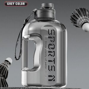FMYSJ 2,7l vandflaske til vandreture Fitness Camping Udendørs Gym Træningsflaske (FMY) Gray 2.7L
