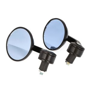 FMYSJ 22 mm rundhåndtag i aluminium, spejl Motorcykelhåndtag bakspejl/bakspejl/reflektor (sort par) (FMY)