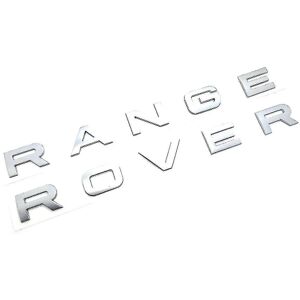 Range Rover mat sølv bogstavemblem Emblem foran eller bagtil til Vogue Sport Evoque