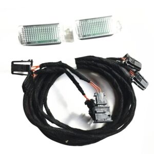 Led Footwell Light Fodlampe Kabel ledningsnet til B7 B8 Cc Golf 7 Mk7 7.5 Mk2 5gg947409