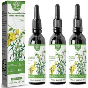 1-3x Dendrobium Mullein Extract Kraftfuld Lung Cleanse Respiratory Urte Drop