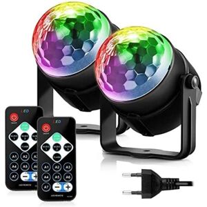 AVANA Disco Ball 2 Pack, Festlys Scenelampe Natklubbelysning Proj