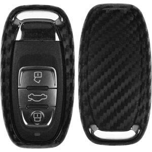 AVANA 1 stk. Blødt Carbon Carbon Car Key Case Cover Passer til Audi A4 8K A5 8T 8F A