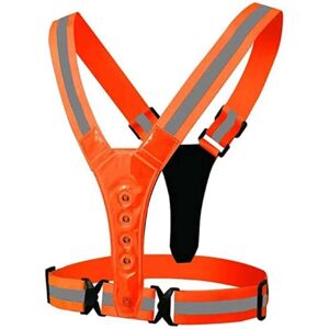 jq8 Refleksvest - LED lys Orange