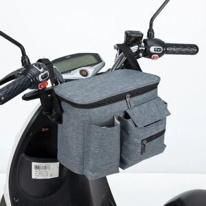 Elcykel Ridväska Väska Regnrock Förvaring Motorcykel Hängväska Cykelkorg light grey