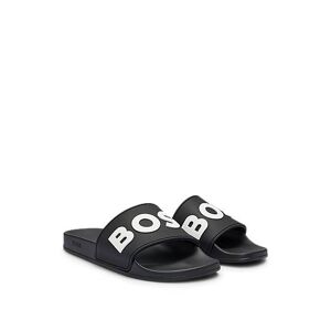 Boss Italian-made slides with raised logo